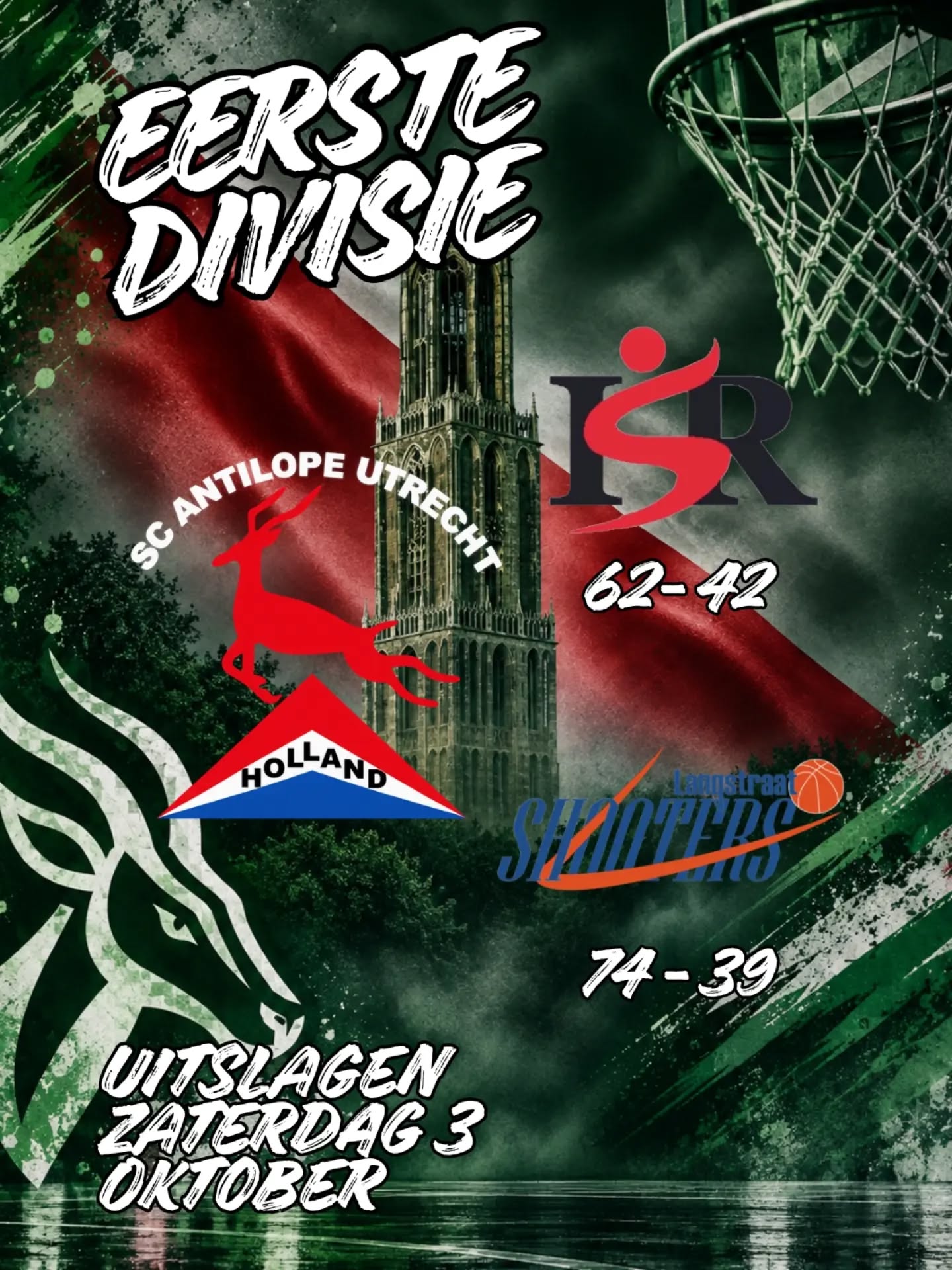 Twee wedstrijden, 2 maal winst. SC Antilope 1 begint goed aan het seizoen '26/'27.

@utrecht__basketball 
@basketballnederland
@basketballexpnl
@utrechtleidscherijn
@langstraatshooters_rse2
@ayaka.wheelchair.basketball
@int_wheelchair_basketball_fed
@iwbfeurope
@isr_rolstoelbasketbal
@parawatcher
#wheelchairbasketball
#rolstoelbasketbal